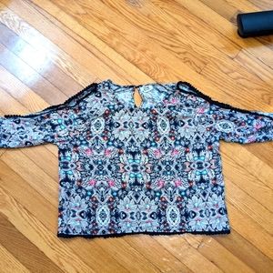 Holly Bracken cold shoulder crop top S/M